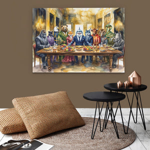 Animals Last Supper - Thedopeart