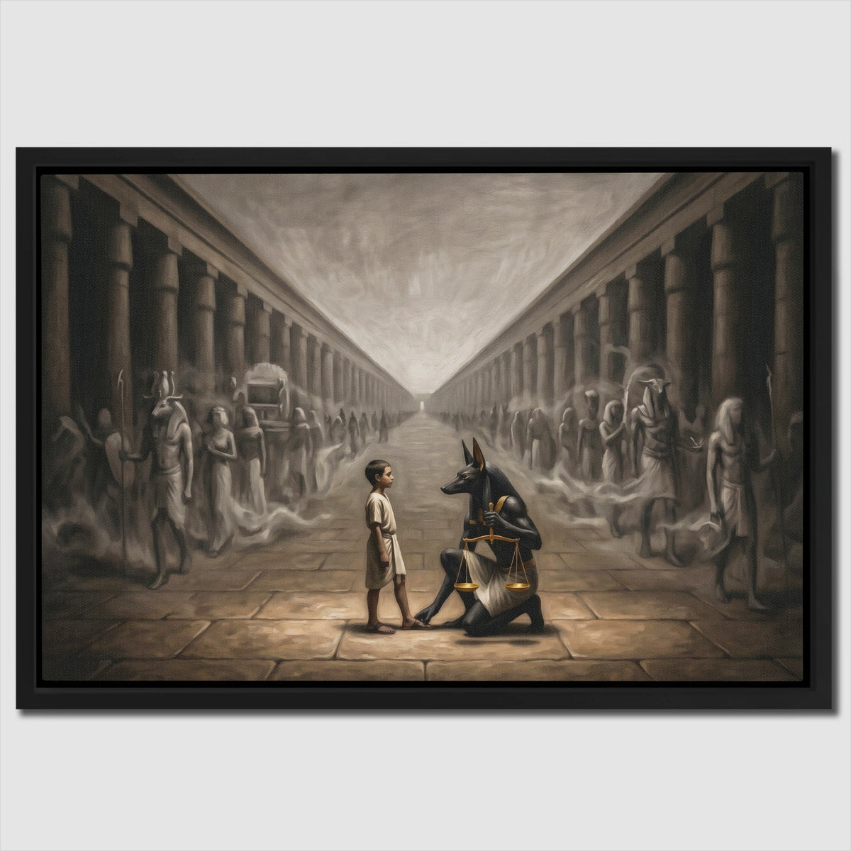 Anubis Columned Procession - Thedopeart