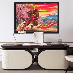 Bull Samurai Charging - Thedopeart
