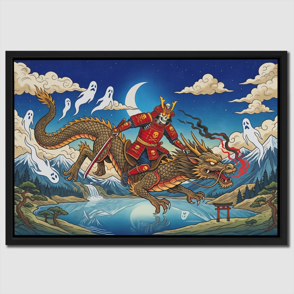 Dragon Moonlit Rider - Thedopeart