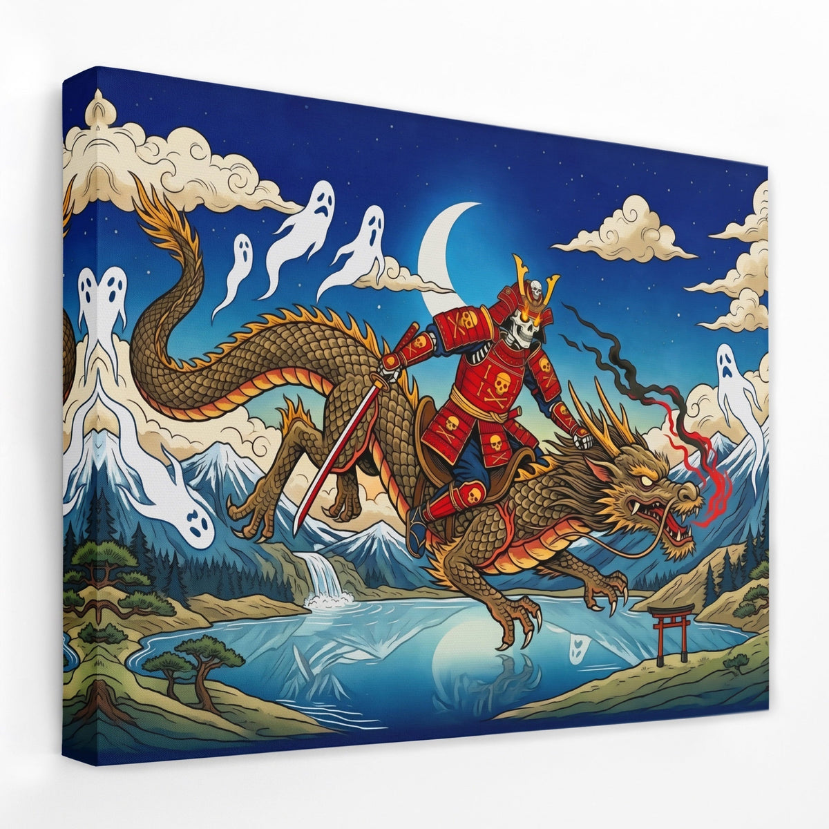 Dragon Moonlit Rider - Thedopeart