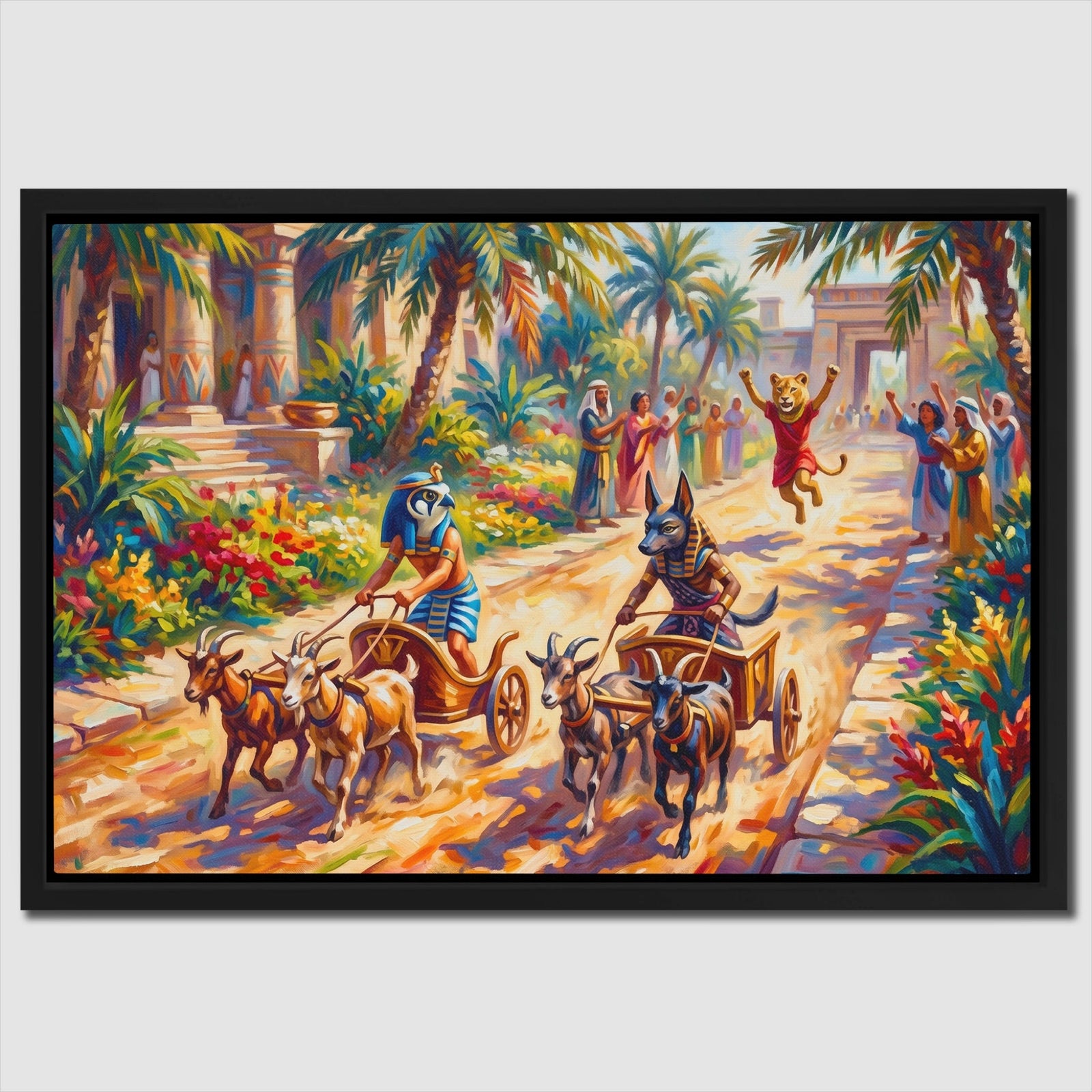 Egyptian Chariot Race - Thedopeart