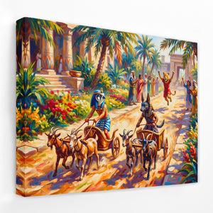 Egyptian Chariot Race - Thedopeart