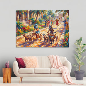 Egyptian Chariot Race - Thedopeart