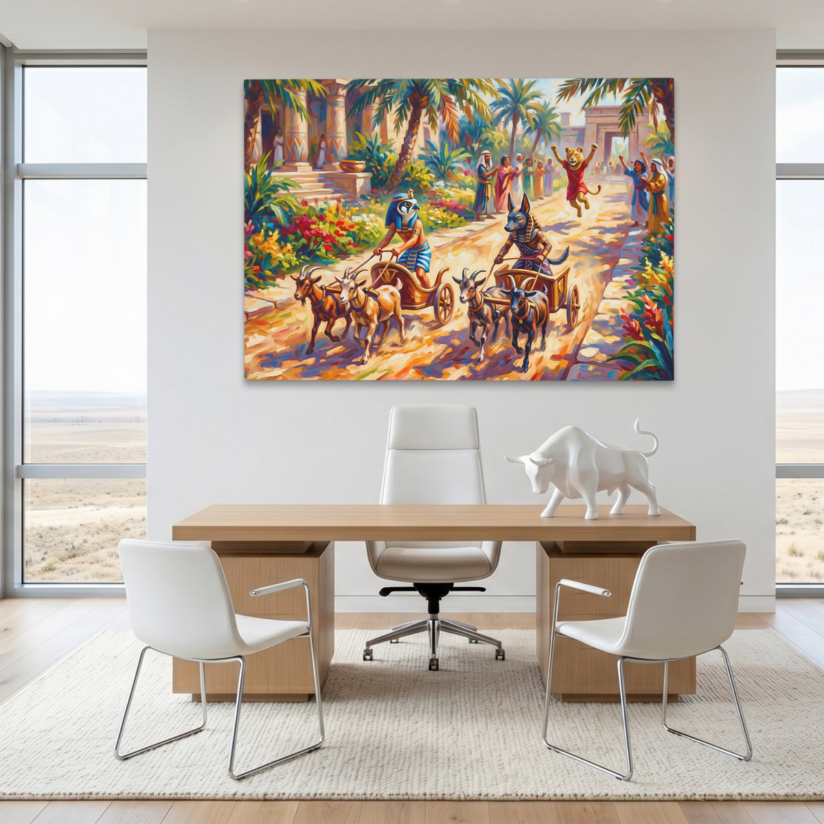 Egyptian Chariot Race - Thedopeart