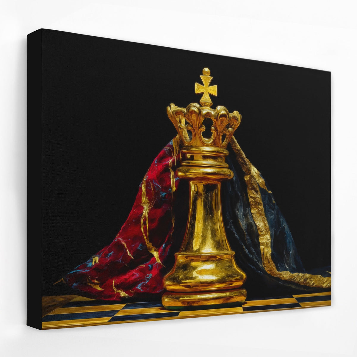 Golden King Enthroned - Thedopeart