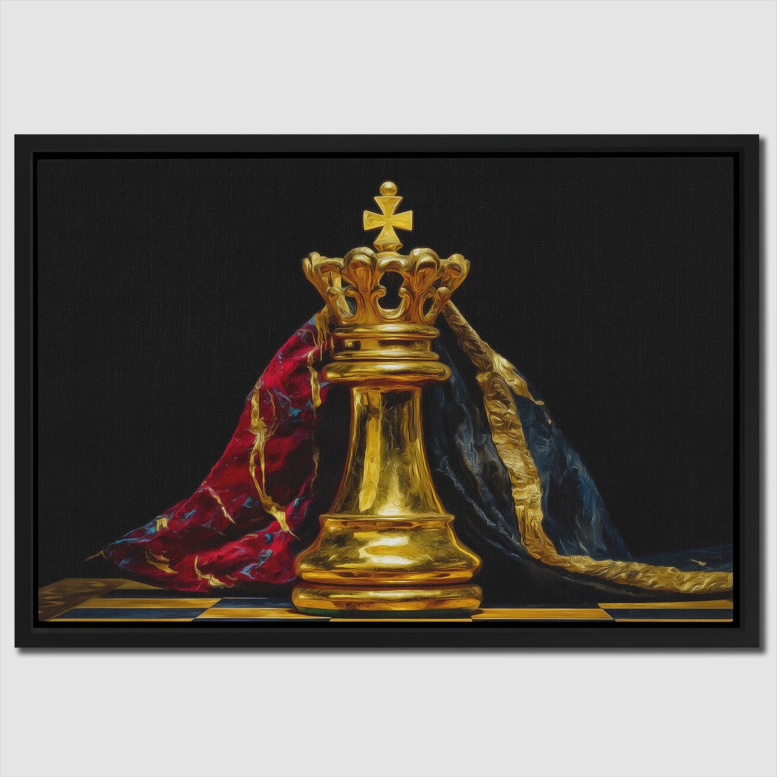 Golden King Enthroned - Thedopeart