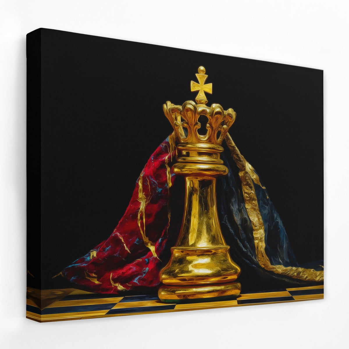 Golden King Enthroned - Thedopeart