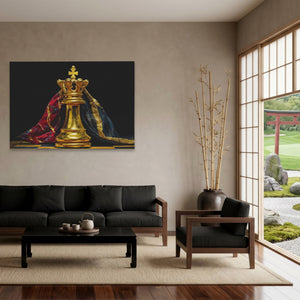 Golden King Enthroned - Thedopeart