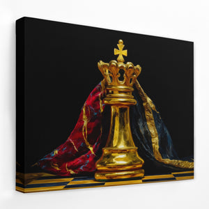 Golden King Enthroned - Thedopeart