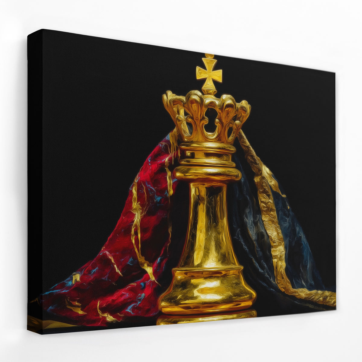 Golden King Enthroned - Thedopeart