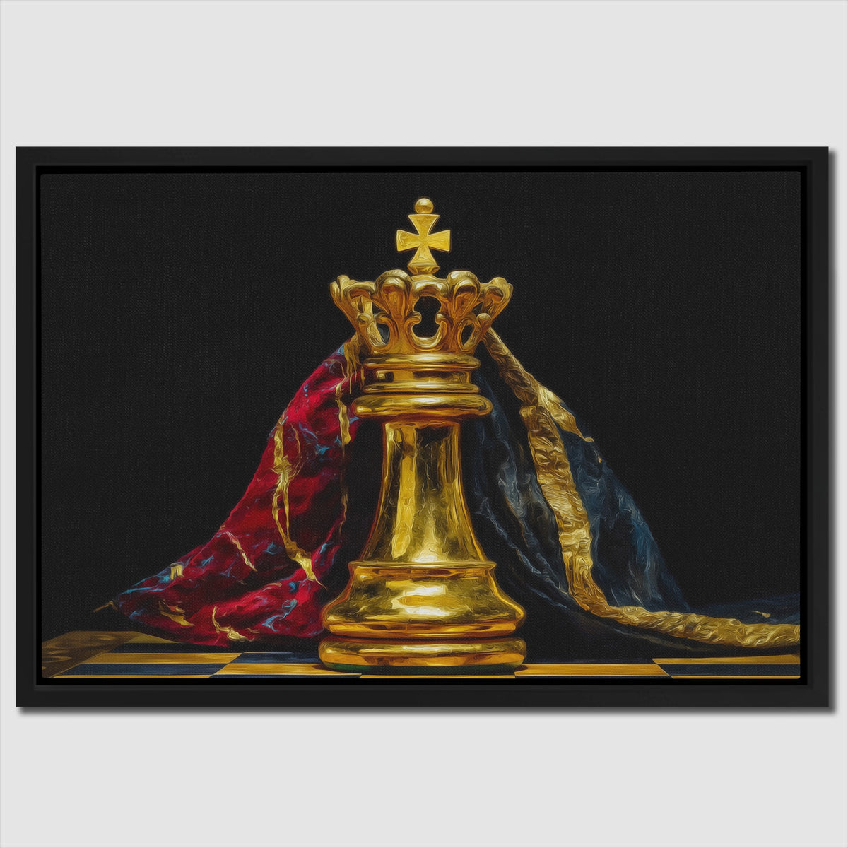 Golden King Enthroned - Thedopeart
