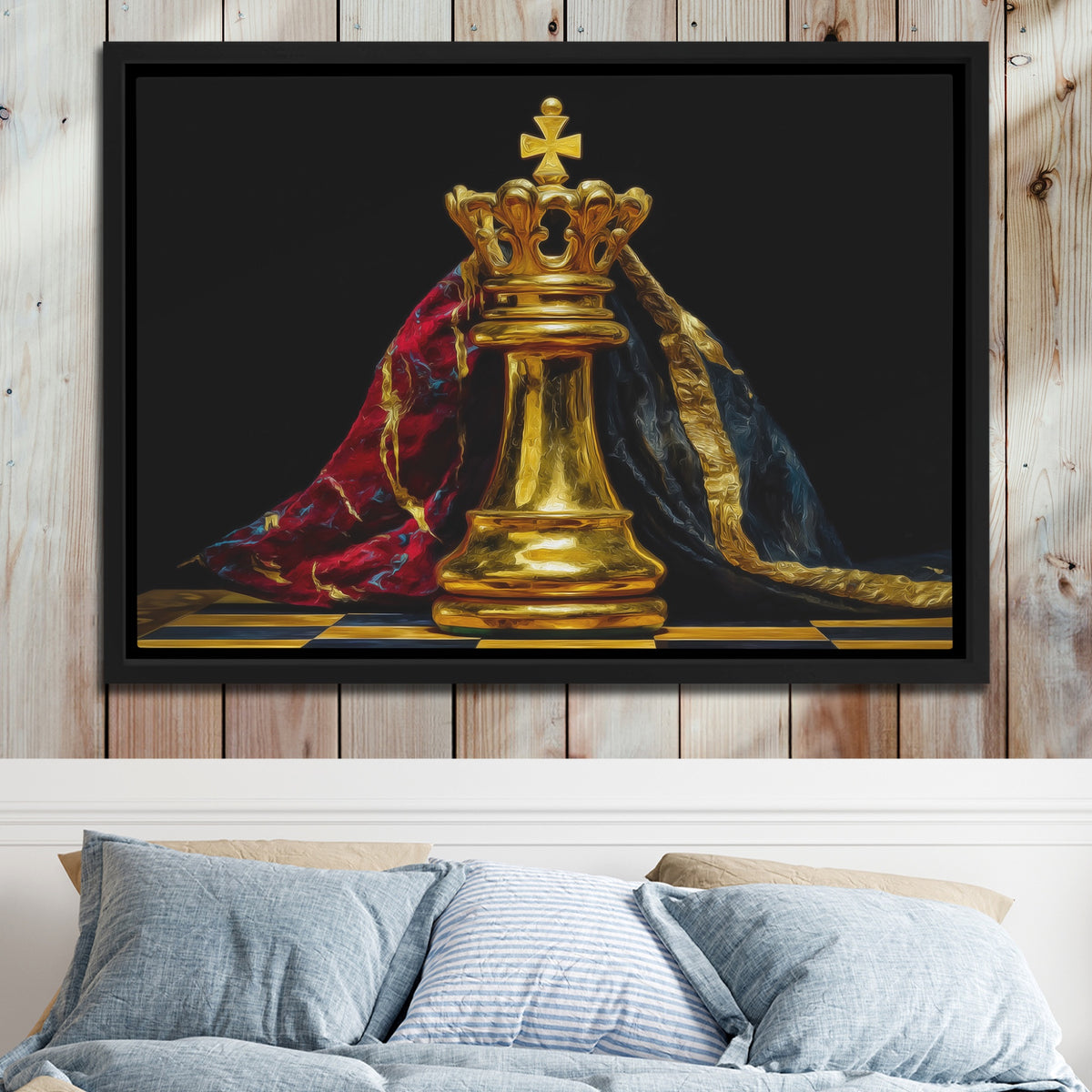 Golden King Enthroned - Thedopeart