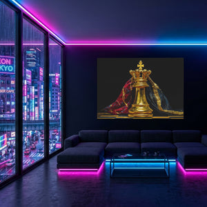 Golden King Enthroned - Thedopeart