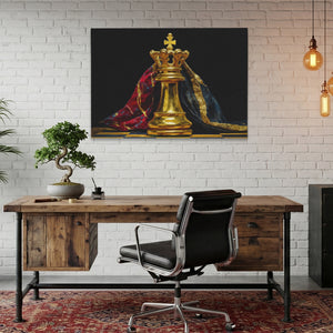 Golden King Enthroned - Thedopeart