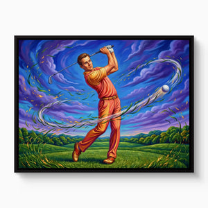 Golfer Cosmic Swing