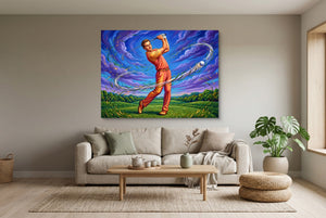 Golfer Cosmic Swing
