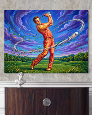 Golfer Cosmic Swing