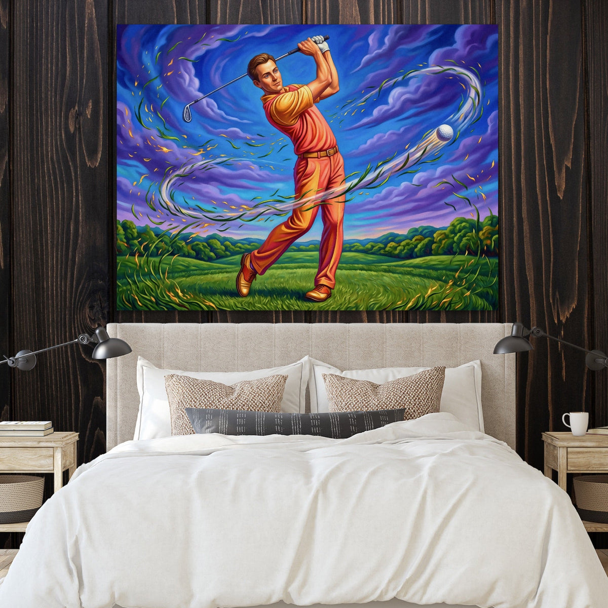 Golfer Cosmic Swing