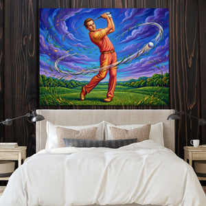 Golfer Cosmic Swing