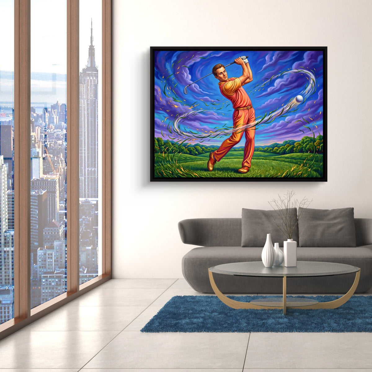 Golfer Cosmic Swing
