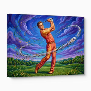 Golfer Cosmic Swing