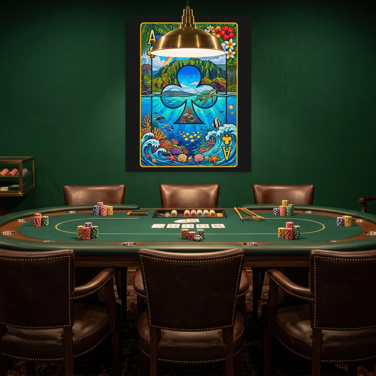 Hawaii Ace of Clubs Card