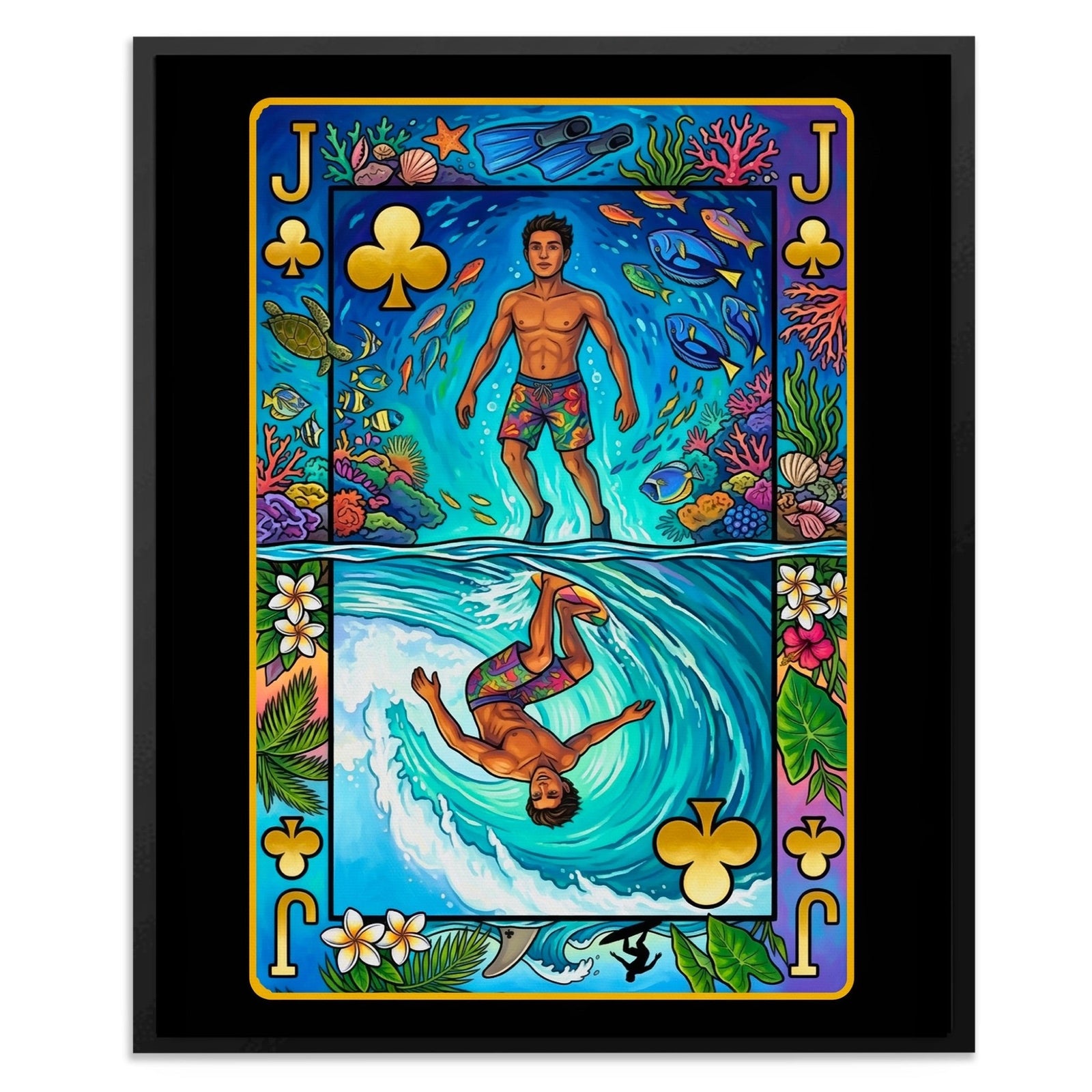 Hawaii Jack of Clubs Card