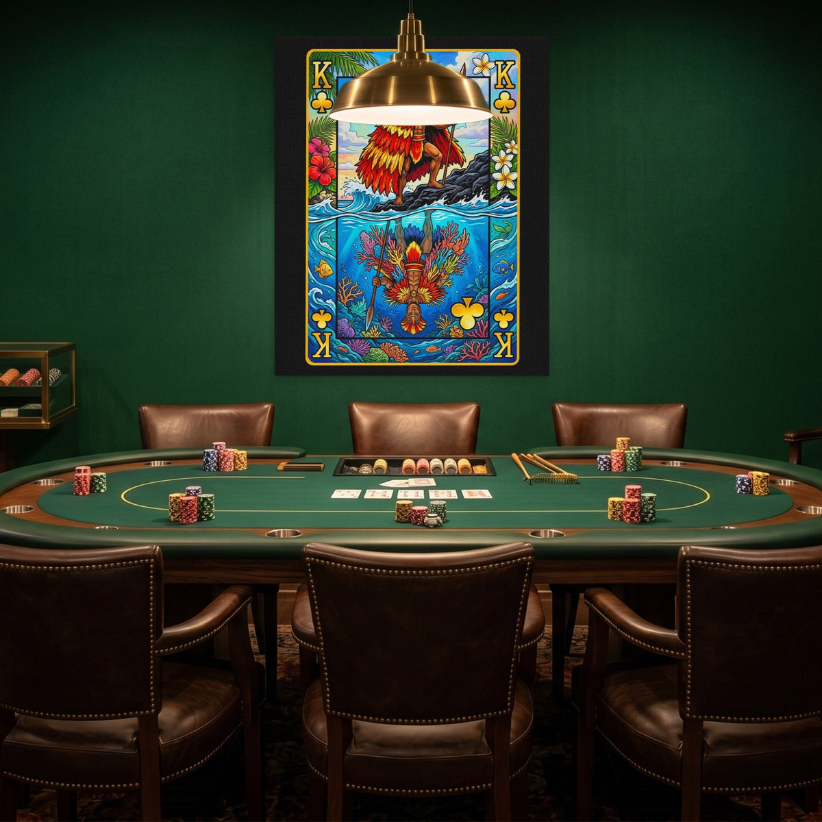 Hawaii King of Clubs Card
