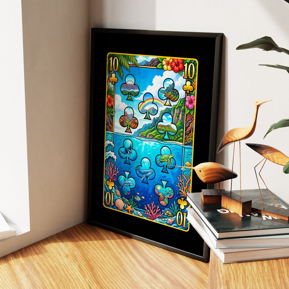 Hawaii Ten of Clubs Card - Thedopeart