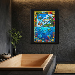 Hawaii Ten of Clubs Card - Thedopeart