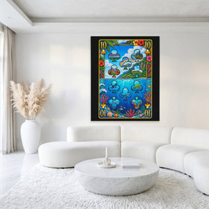 Hawaii Ten of Clubs Card - Thedopeart