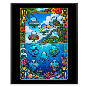 Hawaii Ten of Clubs Card - Thedopeart