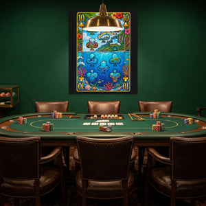 Hawaii Ten of Clubs Card