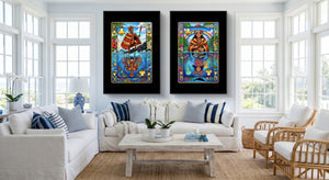 Hawaiian Playing Card Art - King & Queen 2 Piece Set - Thedopeart
