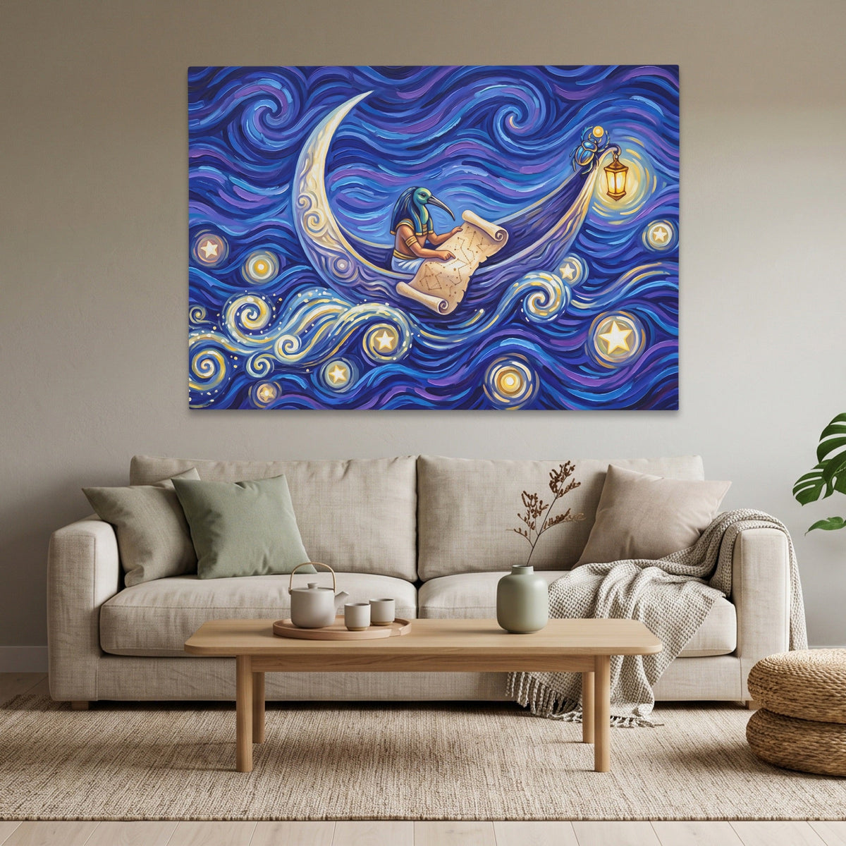 Horus Crossing Boat - Thedopeart