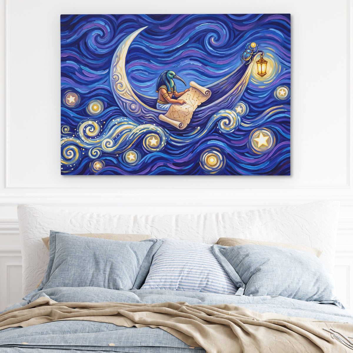 Horus Crossing Boat - Thedopeart