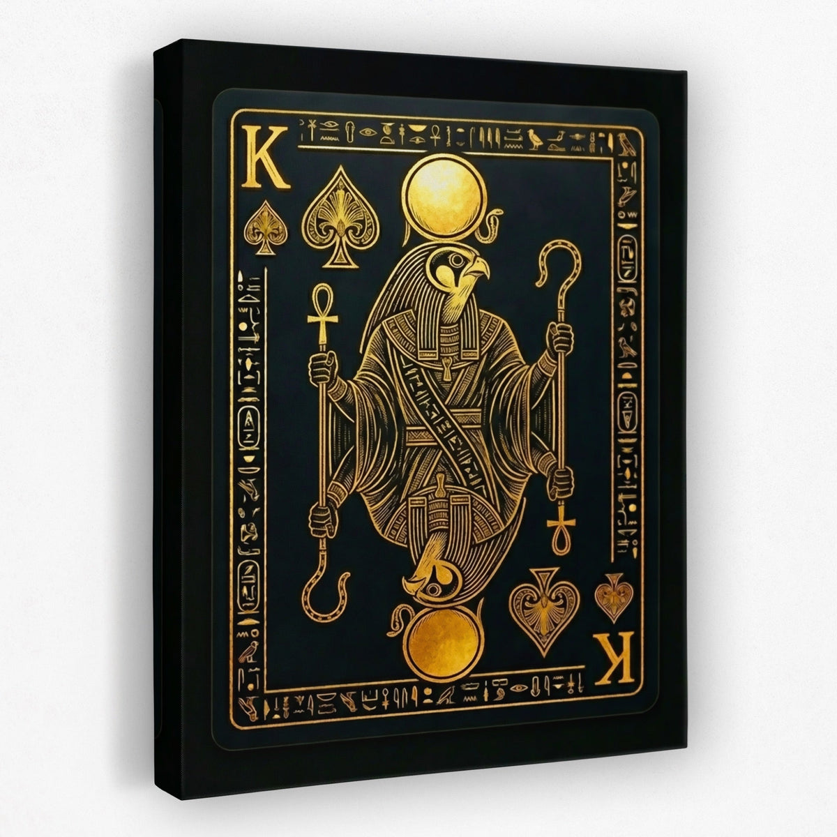 King Of Spades Egyptian Card - Thedopeart