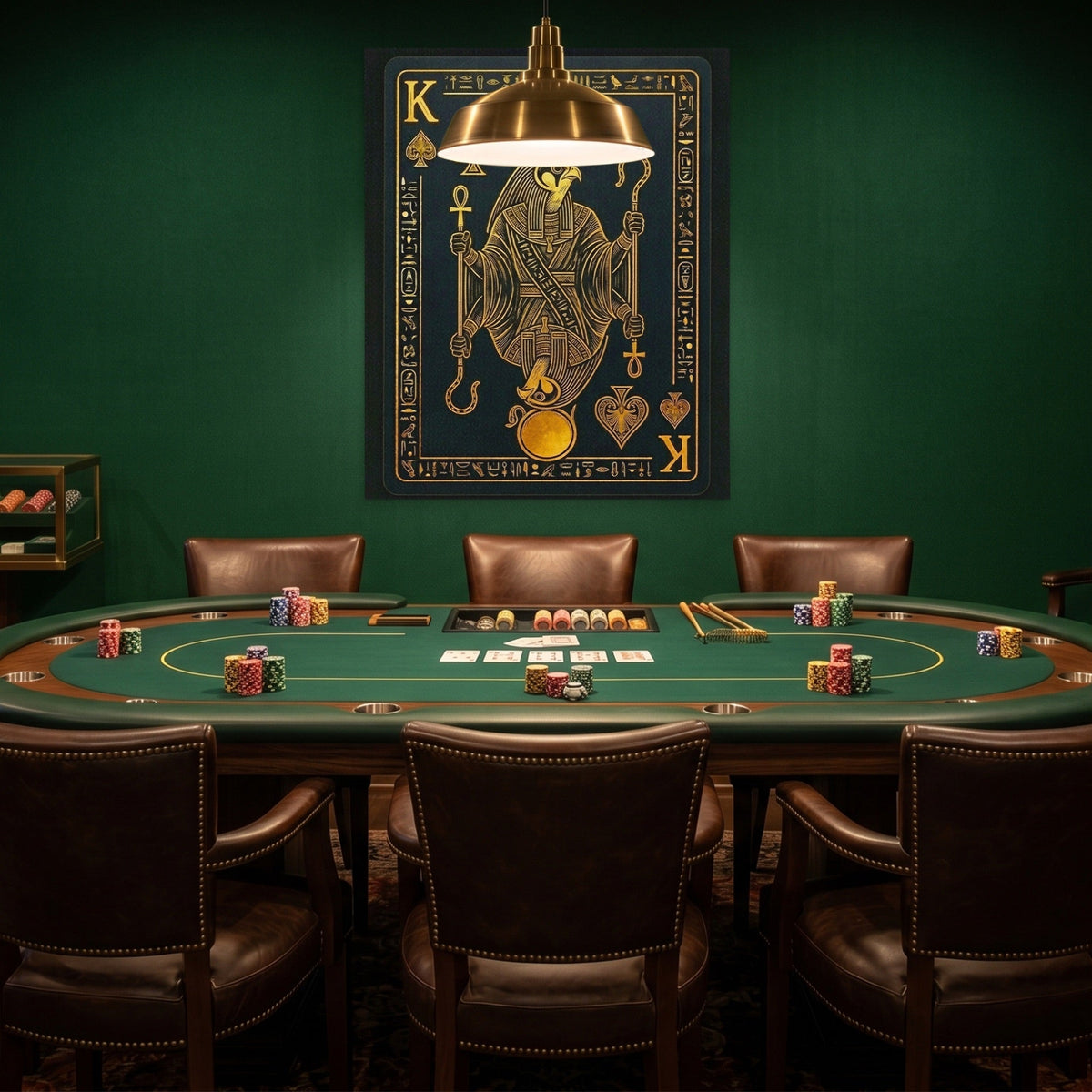 King Of Spades Egyptian Card - Thedopeart