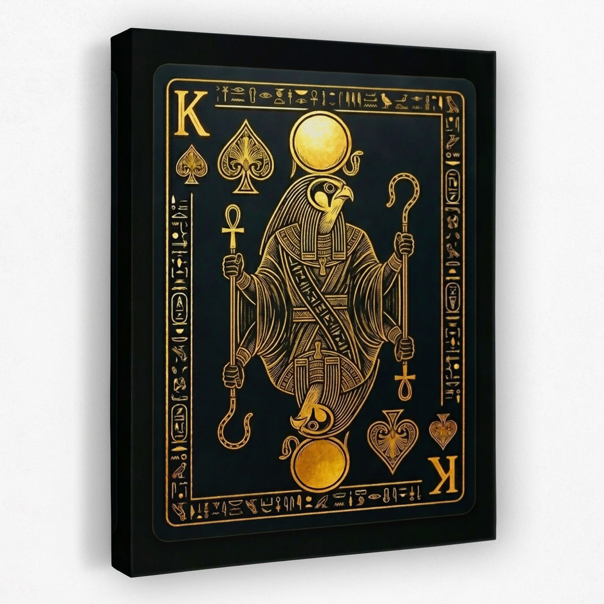 King Of Spades Egyptian Card