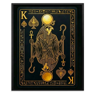 King Of Spades Egyptian Card