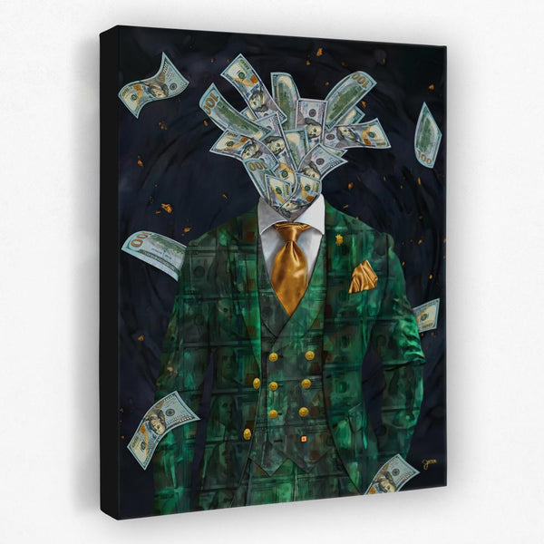 Money on My Mind by Jesse Johnson (2021), Digital art on premium canvas