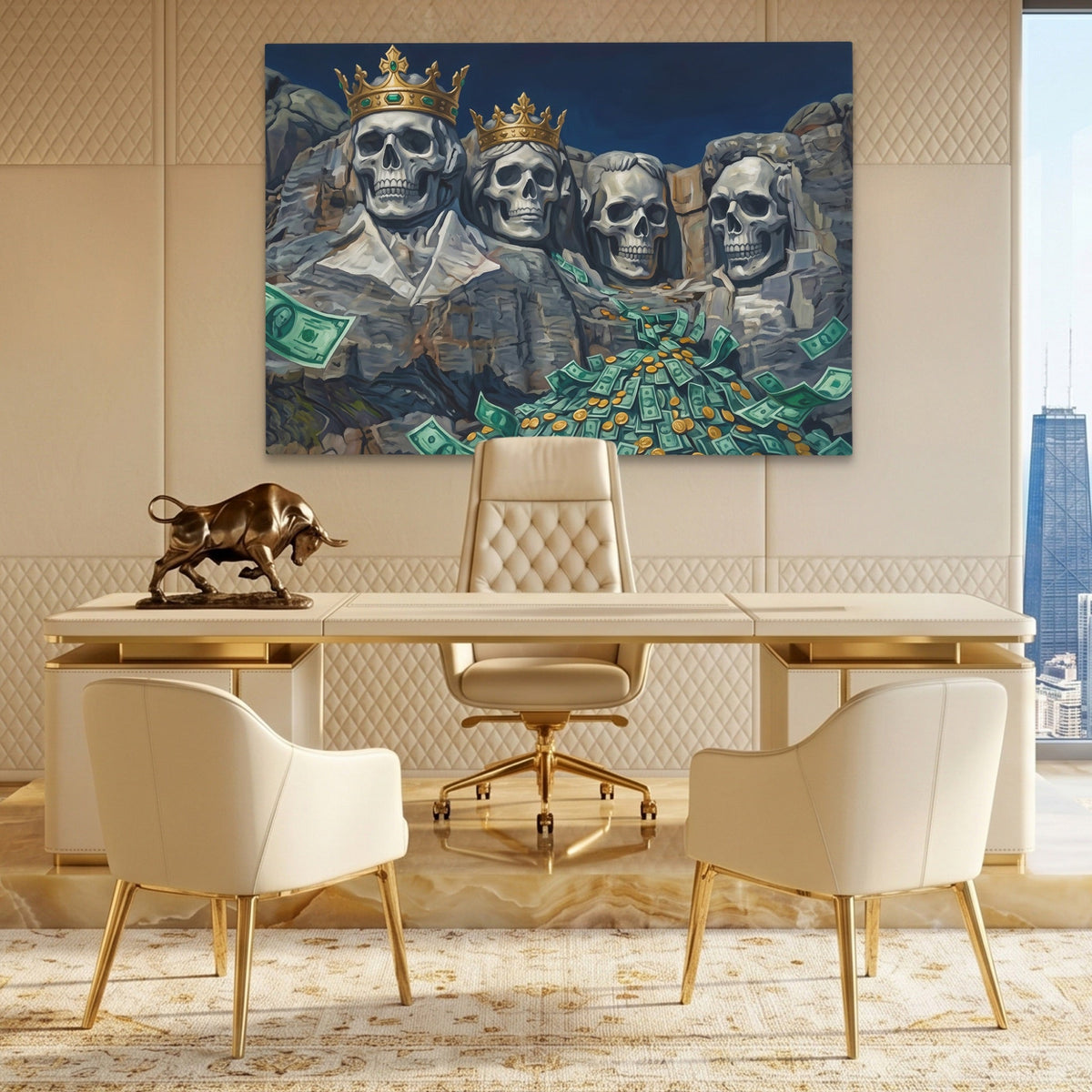 Mount Skullmore Golden - Thedopeart