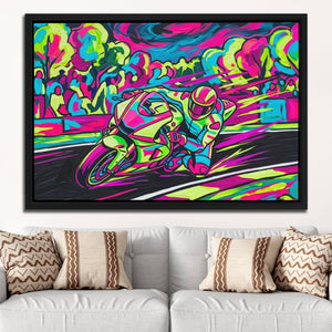 Neon Motorcycle Rush