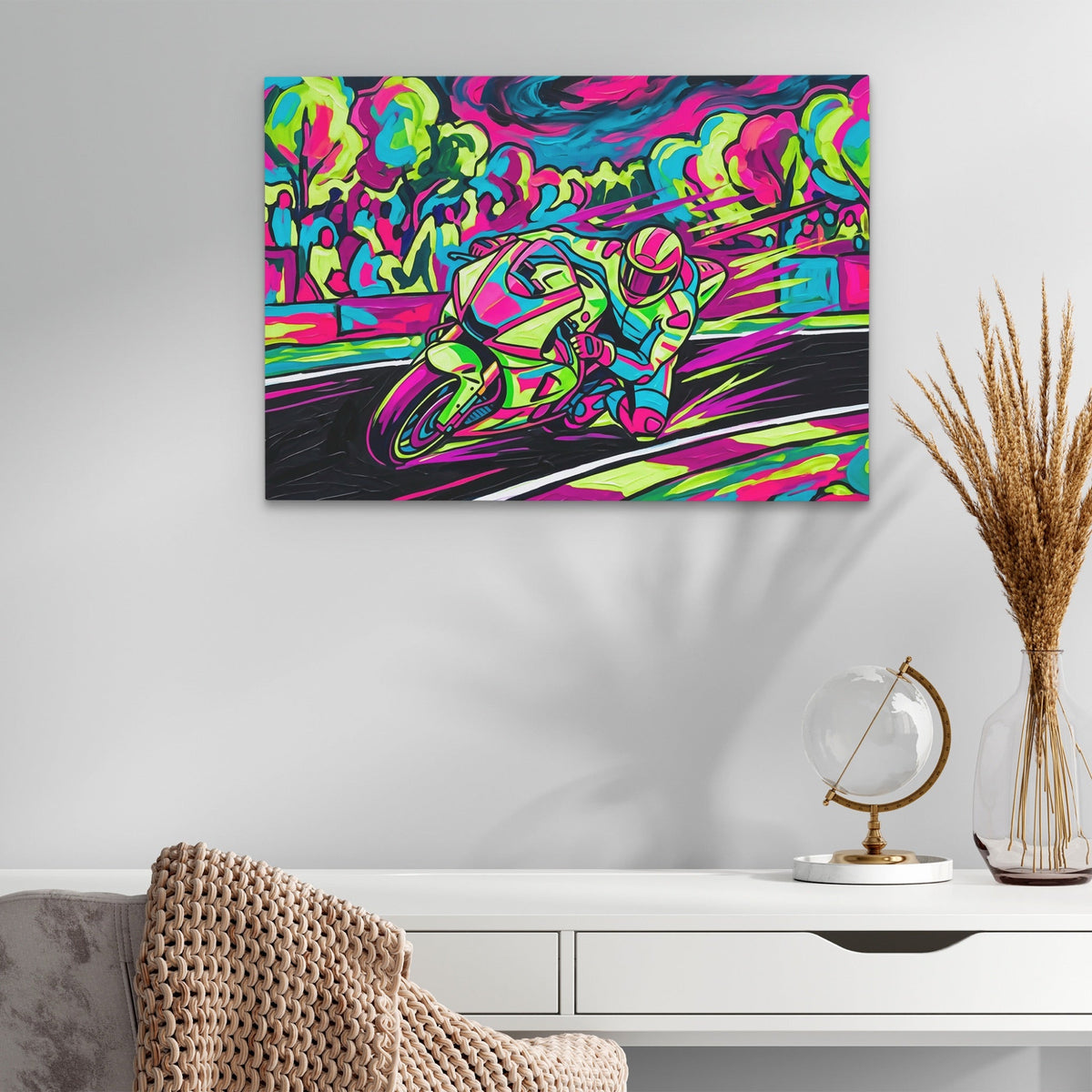 Neon Motorcycle Rush