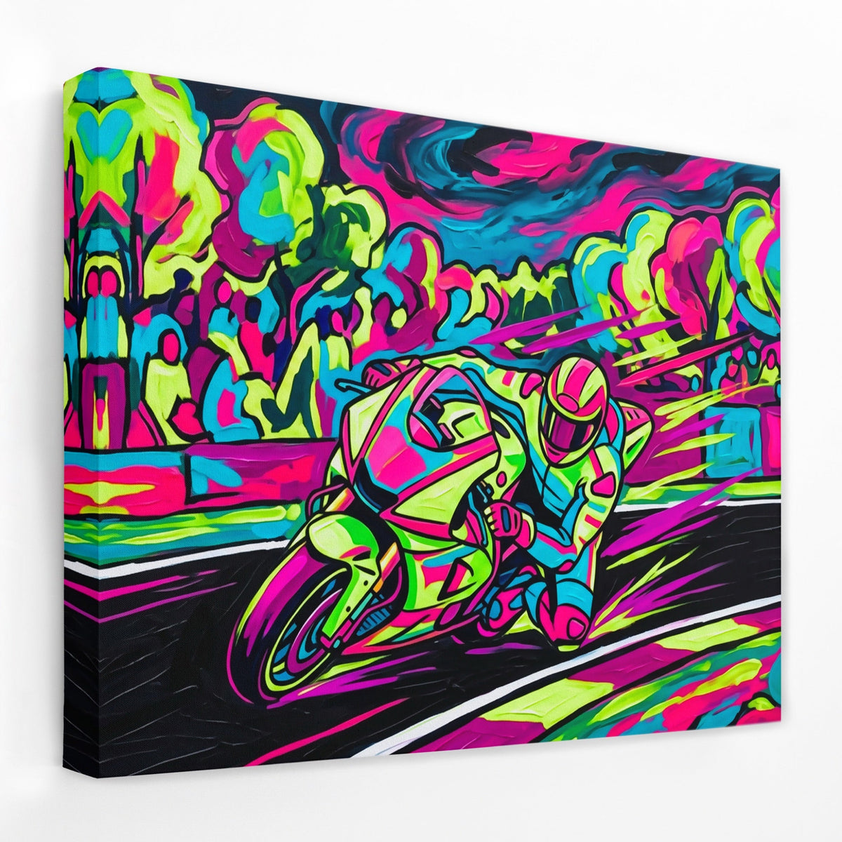 Neon Motorcycle Rush