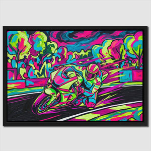 Neon Motorcycle Rush
