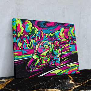 Neon Motorcycle Rush