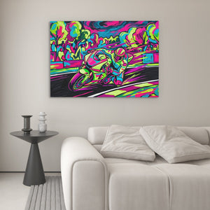 Neon Motorcycle Rush