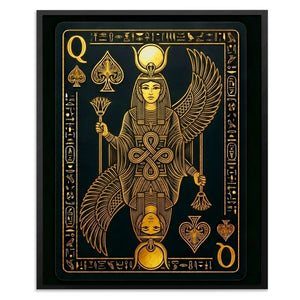 Queen Of Spades Egyptian Card - Thedopeart